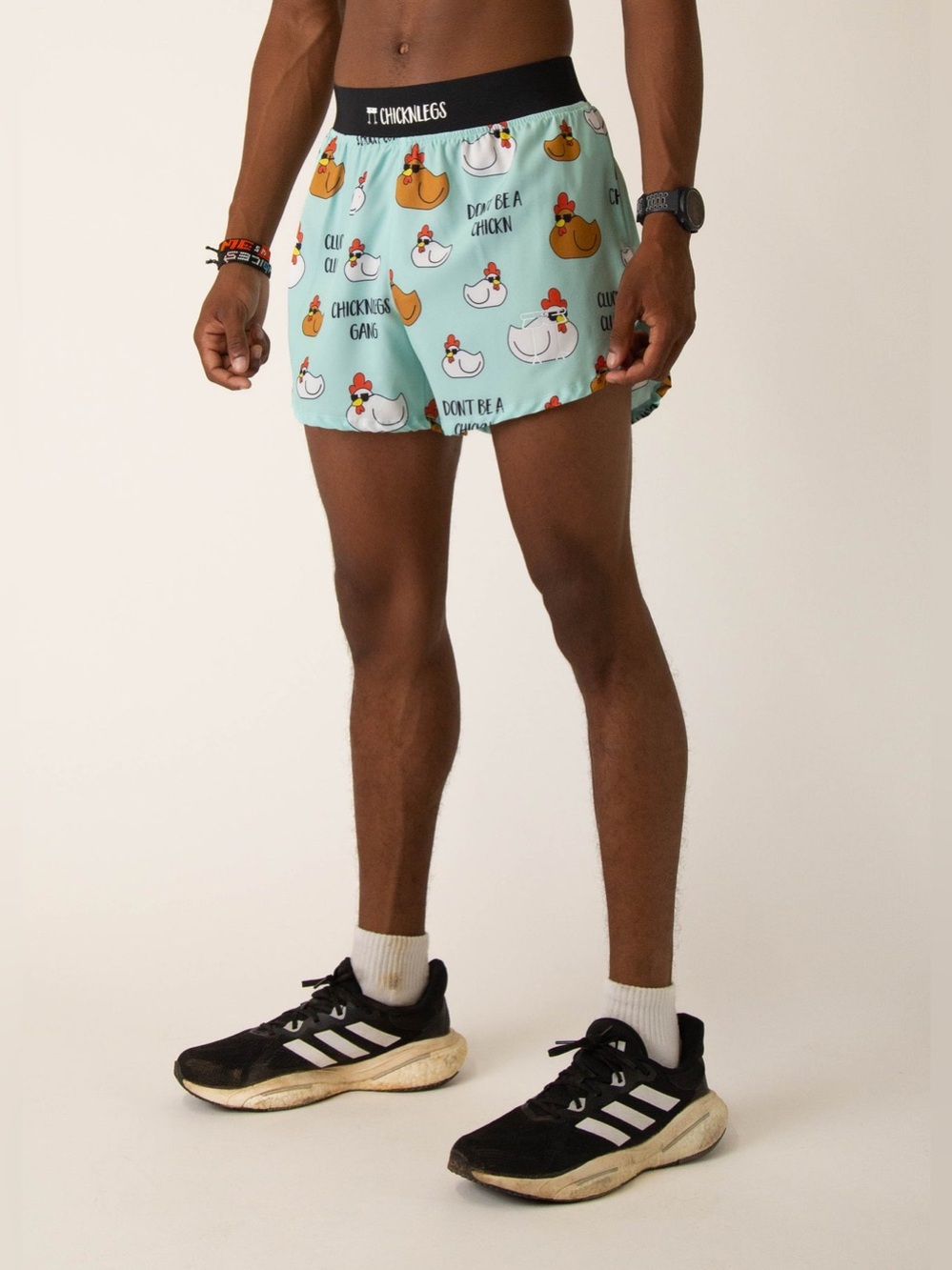 Chicknlegs Men's Swaggy Chickns 4" Half Split Shorts Size XS